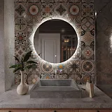 Зеркало Mixline Алон круг 70x70 4620077046853 с подсветкой фото 3