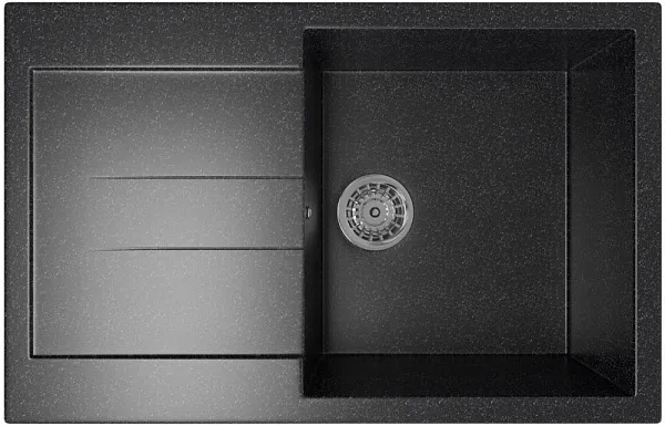 Кухонная мойка Mixline ML-GM31-308 Черная 537717 фото 3
