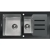 Кухонная мойка Tolero Ceramic Glas TG-920k 92 Черная фото 1