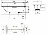 Стальная ванна Kaldewei Saniform Plus 360-1 140х70 111500010001 фото 3