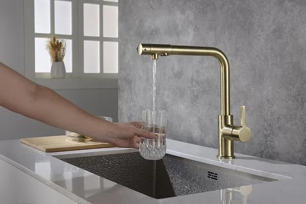 Смеситель для кухонной мойки TIMO Hette 1026/02F фото 5