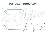 Ванна из искусственного камня Delice Bravo DLR330039-M фото 1