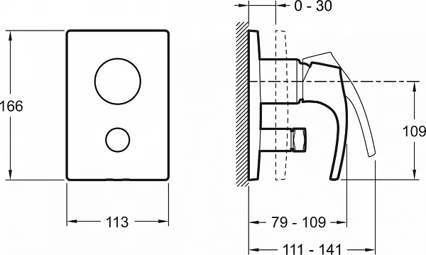 Смеситель Jacob Delafon Symbol E98724-CP для ванны с душем фото 2