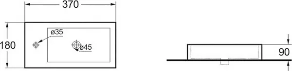 Мебельная раковина Vincea Vbs 40 VBS-133L левая фото 2