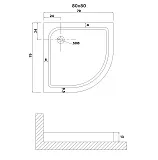Душевой поддон Niagara Eco NG-P8080-14 фото 2