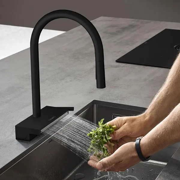 Смеситель Hansgrohe Aquno Select M81 73831670 для кухонной мойки фото 5