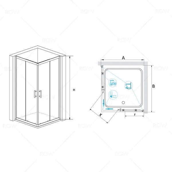 Душевой уголок RGW Passage 02913199-11 фото 3