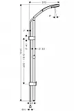 Душевой гарнитур Hansgrohe Croma 100 27791000 Unica Reno Lift фото 3