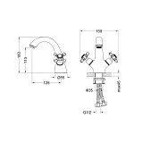 Смеситель для раковины TIMO Nelson 1911/03F фото 2