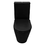 Унитаз-компакт Azario Black Queen AZ-8380 напольный безободковый с сиденьем микролифт фото 4