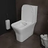 Унитаз-компакт Watersense Eva Pro W00138 напольный безободковый с микролифтом фото 3