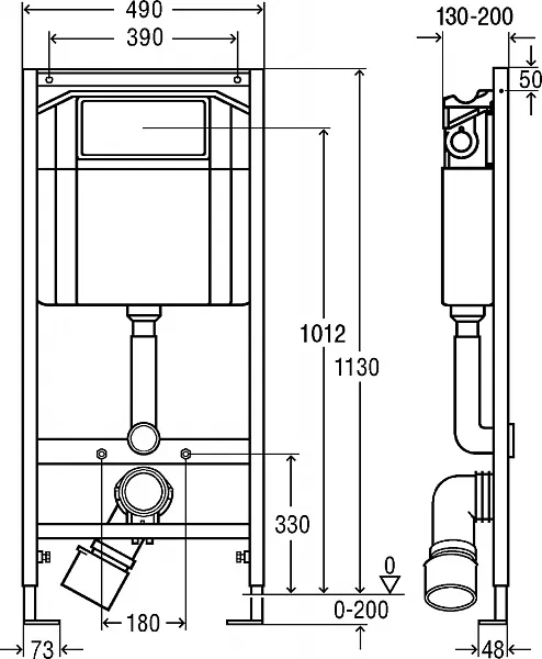 Инсталляция для унитаза Viega Eco 8180.26 фото 2
