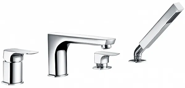 Смеситель WasserKRAFT Salm 2755 на борт ванны фото 1