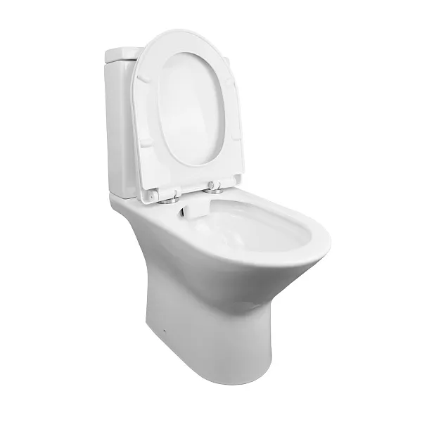 Унитаз-компакт Azario Fretta New AZ-1223B напольный безободковый с сиденьем микролифт фото 3