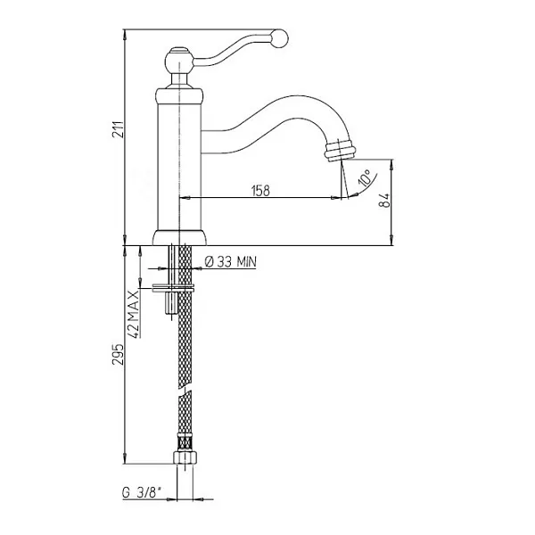 Смеситель для раковины PAINI Duomo 88CR205 фото 11