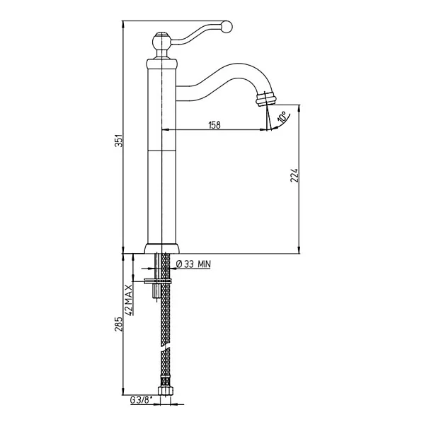 Смеситель для раковины PAINI Duomo 88PJ205LL фото 5