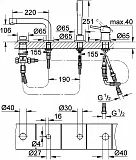 Смеситель Grohe Concetto New 19576002 на борт ванны фото 5