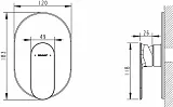 Смеситель Bravat Gina PB865104CP-ENG для душа фото 2