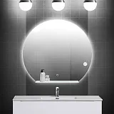 Зеркало BelBagno 100x100 SPC-RNG-1000-LED-TCH-MENS с подсветкой с полочкой фото 7