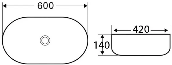 Раковина BelBagno 60 см BB1084 фото 3