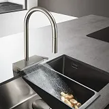 Смеситель Hansgrohe Aquno Select M81 73837800 для кухонной мойки фото 3