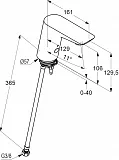 Смеситель Kludi Balance 5210505 для раковины-чаши фото 3