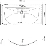 Мебельная раковина Cezares Molveno CEZ1000/500-LV-MR фото 3
