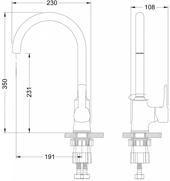 Смеситель Lemark Evitta LM0505C для кухонной мойки фото 2