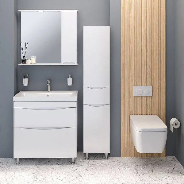 Мебель для ванной Runo Афина 80 напольная фото 1