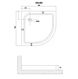 Душевой поддон Niagara Eco NG-P9090-14 фото 2