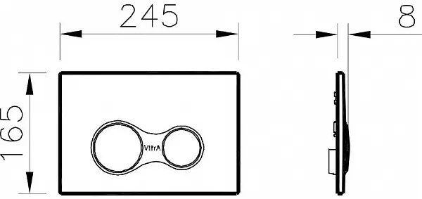 Смывная клавиша для унитазов VitrA  740-0480 фото 3