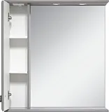 Зеркало Misty Лувр 85x80 П-Лвр03085-1504Л левое с полочкой и подсветкой фото 2