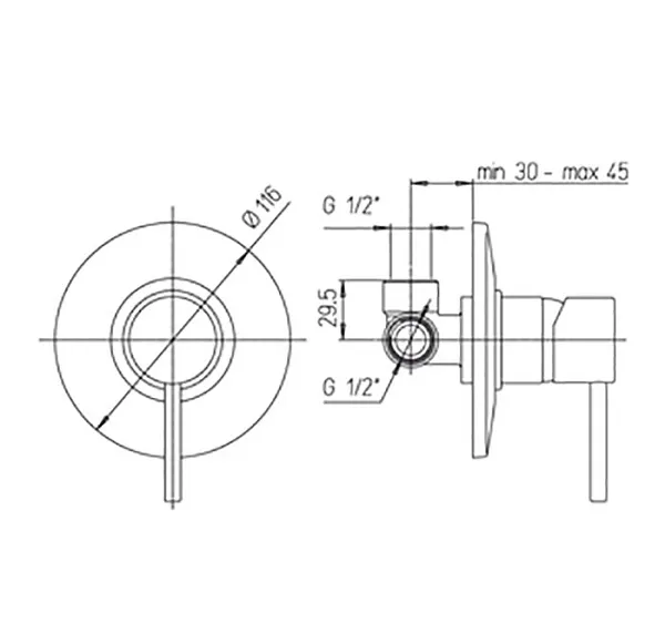Встраиваемый смеситель PAINI Cox 78CR690 фото 2