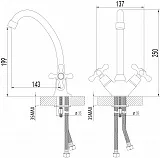 Смеситель Lemark Standard LM2104C для кухонной мойки фото 2