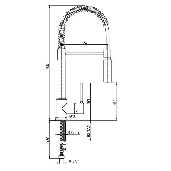Смеситель для кухонной мойки PAINI Cox 78CR557PEKM фото 10