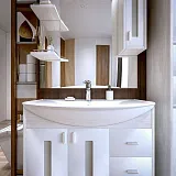 Зеркало-шкаф Бриклаер Бали 90х103 4627125412042 с подсветкой правое фото 3