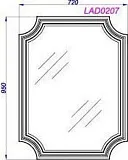 Зеркало Aqwella LaDonna 72x95 LAD0207BLK фото 3