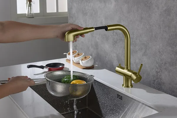 Смеситель для кухонной мойки TIMO Saona 2346/17FL фото 5