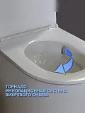 Унитаз-компакт Watersense Milana Vortex W00744 напольный безободковый с микролифтом фото 10