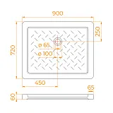 Душевой поддон RGW CER 19170379-01 фото 2