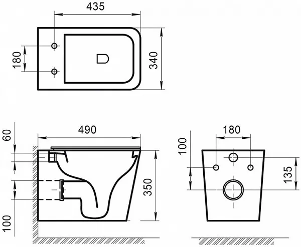 Унитаз BelBagno Ardente-R BB520CHR подвесной безободковый фото 2