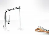 Смеситель Hansgrohe Metris M71 14821000 для кухонной мойки фото 2