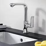 Смеситель Hansgrohe Metris 31187000 для раковины с донным клапаном фото 2