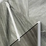 Шторка для ванны MaybahGlass 80x140 MGV-76-1ш профиль белый стекло бронза фото 5