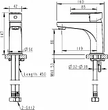 Смеситель Bravat Louise F1191183CP-RUS для раковины фото 4
