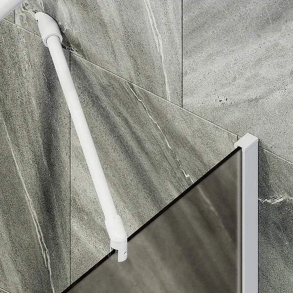 Шторка для ванны MaybahGlass 80x140 MGV-76-1ш профиль белый стекло бронза фото 5