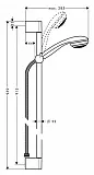 Душевой гарнитур Hansgrohe Crometta 85 27651000 фото 2