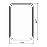 Зеркало Comforty Пион 60x80 00-00012704CF с подсветкой фото 2