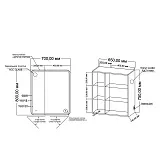 Зеркало-шкаф Grossman Адель 70x80 правая с подсветкой фото 3