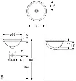Рукомойник Geberit VariForm 39 см 500.746.01.2 фото 3